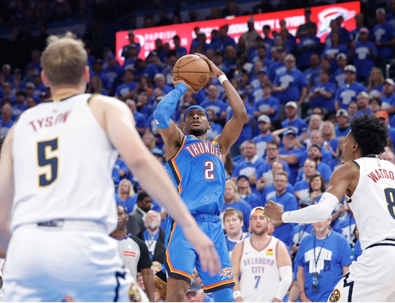 Game 7 Thriller: OKC eliminate Denver then Chet crashes SGA interview: You know who this is? The MVP